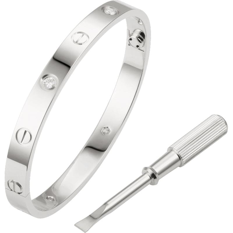 18K Celestial Four Diamonds Love Bracelet
