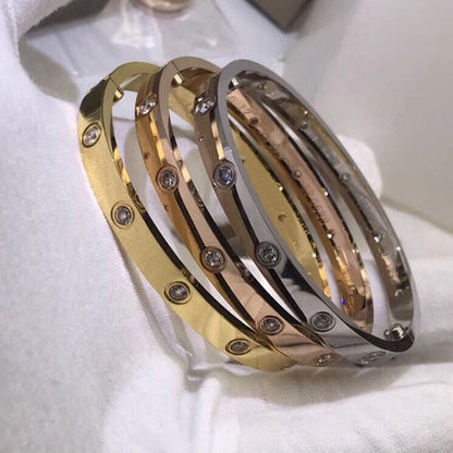 18K Celestial Ten Diamonds Love Bracelet