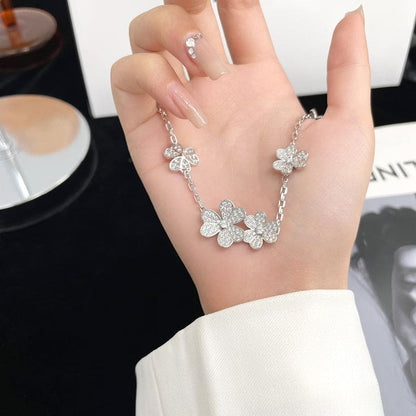 18K Celestial Frivole Diamonds Clover Bracelet