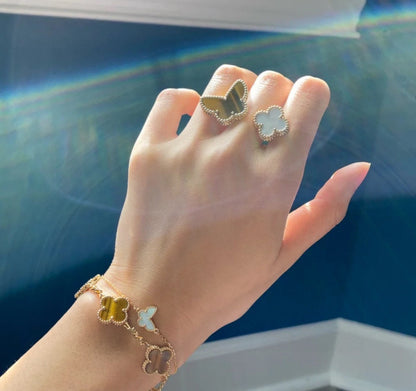 18K Celestial Lucky Alhambra Between the Finger Ring