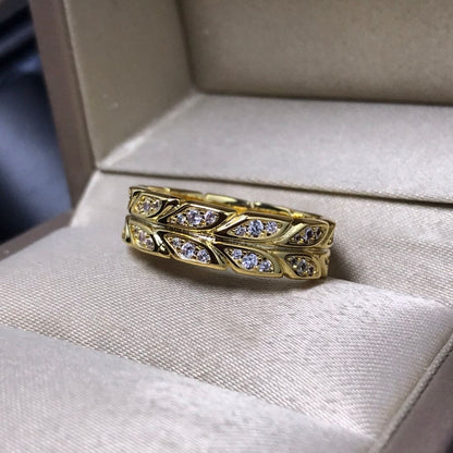 18K Celestial Yellow Gold Victoria Vine  Ring