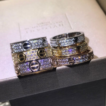 18K Celestial Love Diamond-Paved 5mm Ring