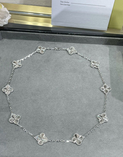 18K Celestial Vintage Alhambra 10 Motifs Necklace