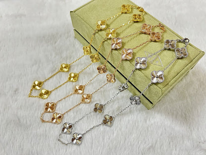 18K Celestial Vintage Alhambra 10 Motifs Necklace