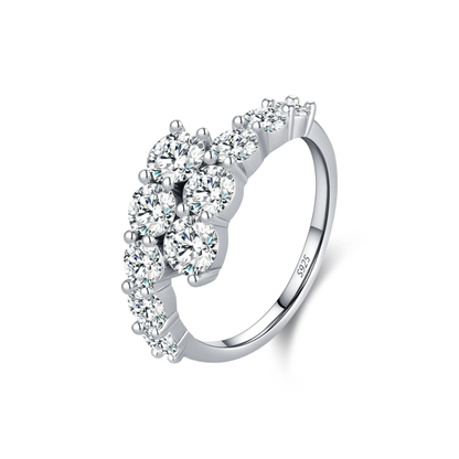 Classic Round CZ Eternity Band Ring – 925 Sterling Silver