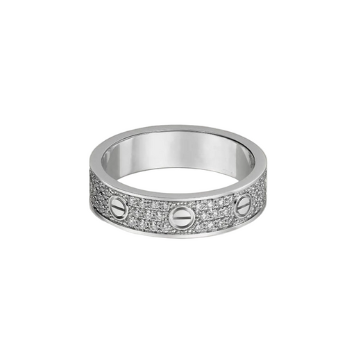 18K Celestial Love Diamond-Paved 5mm Ring