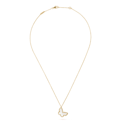 18K Celestial Sweet Alhambra Butterfly Necklace