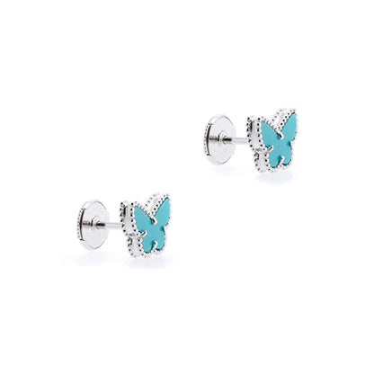 18K Celestial Sweet Alhambra Butterfly Stud Earrings