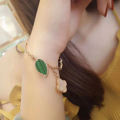 18K Celestial Lucky Alhambra Four Motifs Clover Bracelet
