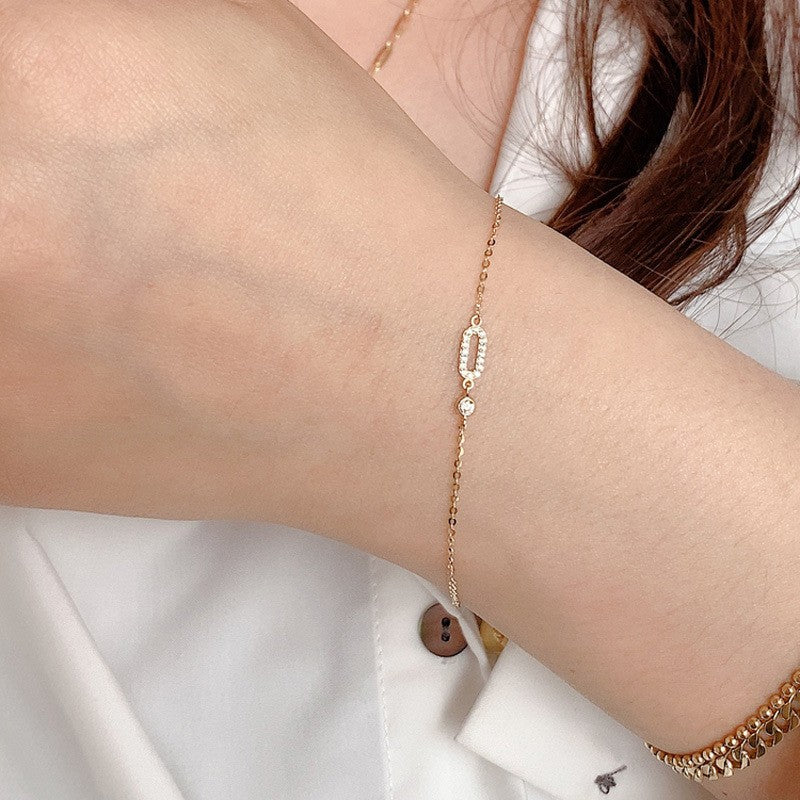 ELVORIA Rincy Bracelet – 14K Gold Plated 925 Sterling Silver