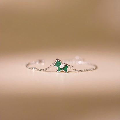 ELVORIA Unicorn Bracelet – Rose Gold & Platinum Plated 925 Sterling Silver