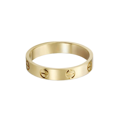 18K Celestial Love Wedding 4mm Ring