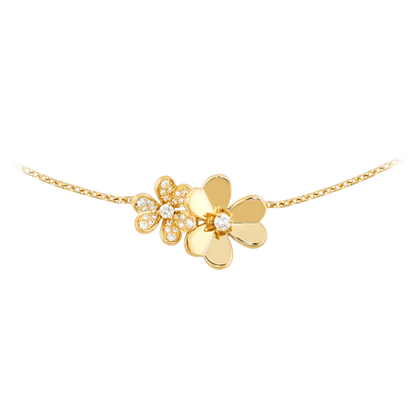 18K Celestial Frivole Clover Clover Necklace