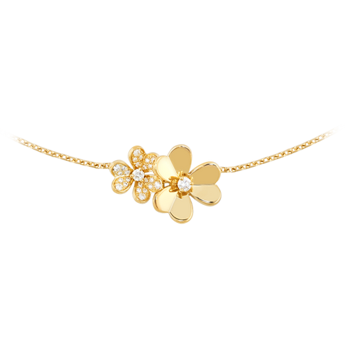 18K Celestial Frivole Clover Clover Necklace