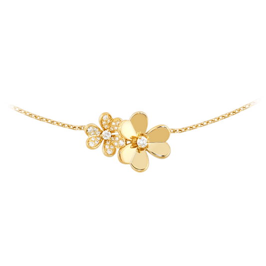 18K Celestial Frivole Clover Clover Necklace