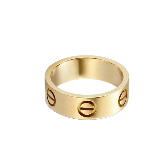 18K Celestial Love Wedding 6mm  Ring