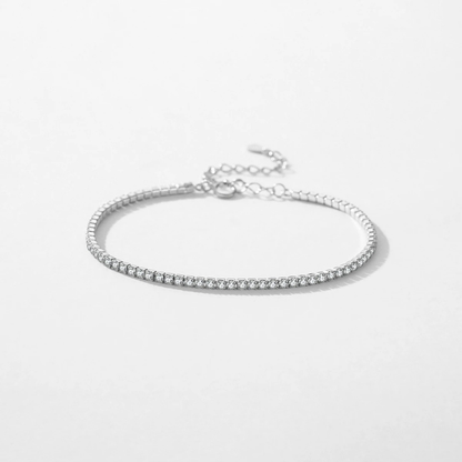 Elegant Clear CZ Bracelet – 925 Sterling Silver
