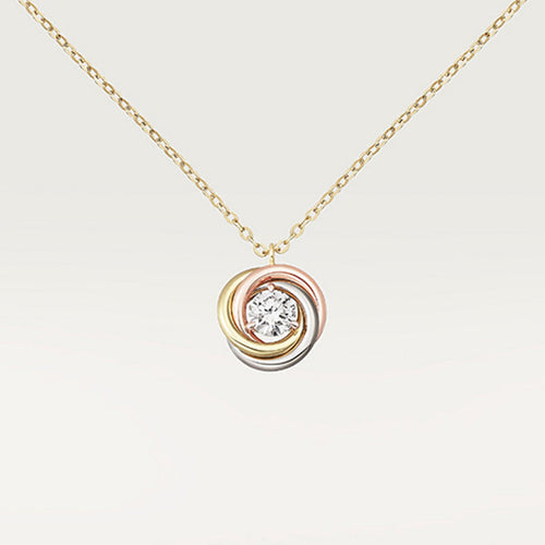 18K Celestial Trinity Diamond Necklace