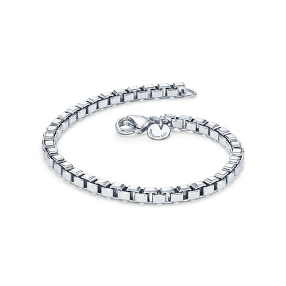 18K Celestial T Venetian Link Bracelet