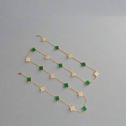 18K Celestial Vintage Alhambra 20 Motifs Long Clover Necklace