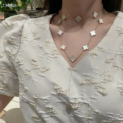 18K Celestial Vintage Alhambra 20 Motifs Long Necklace