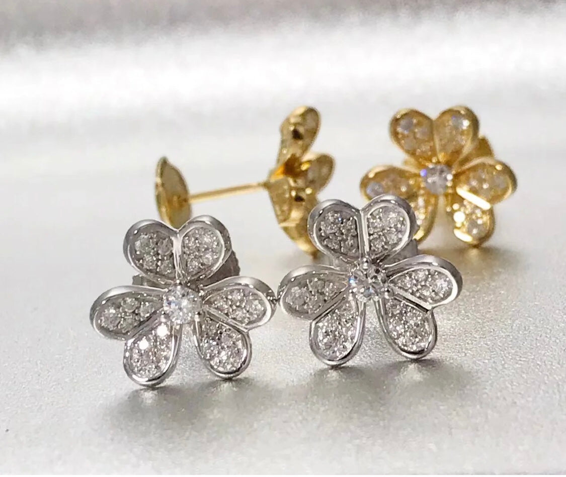 18K Celestial Yellow Gold Frivole Small Model Earrings