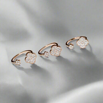 18K Celestial Magic Alhambra Diamond Ring