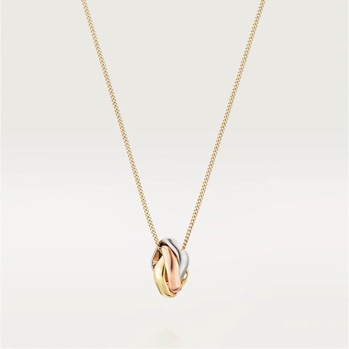 18K Celestial Trinity Cushion Necklace