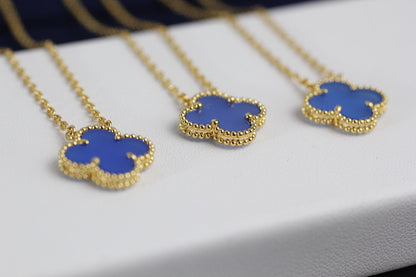 18K Celestial Vintage Alhambra Agent Pendant Necklace