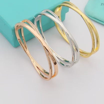 18K Celestial T Atlas x Narrow Hinged Bangle Bracelet