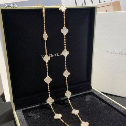 18K Celestial Vintage Alhambra 20 Motifs Long Necklace