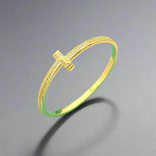 18K Celestial T1 Wide Diamond Bangle Bracelet