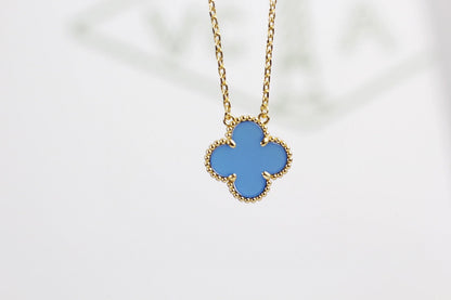 18K Celestial Vintage Alhambra Agent Pendant Necklace