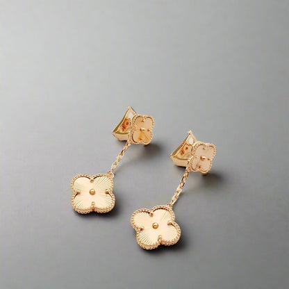 18K Celestial Magic Alhambra Earclips Earrings