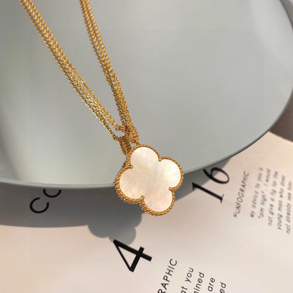 18K Celestial Magic Alhambra One Motif Pearl Necklace