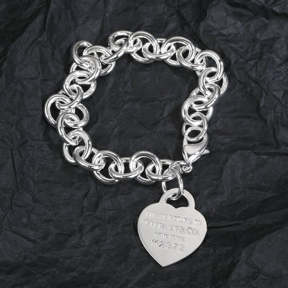 18K Celestial T Heart Tag Bracelet