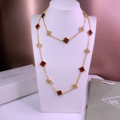 18K Celestial Vintage Alhambra 20 Motifs Long Necklace