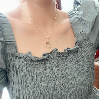 18K Celestial Trinity Diamonds Necklace