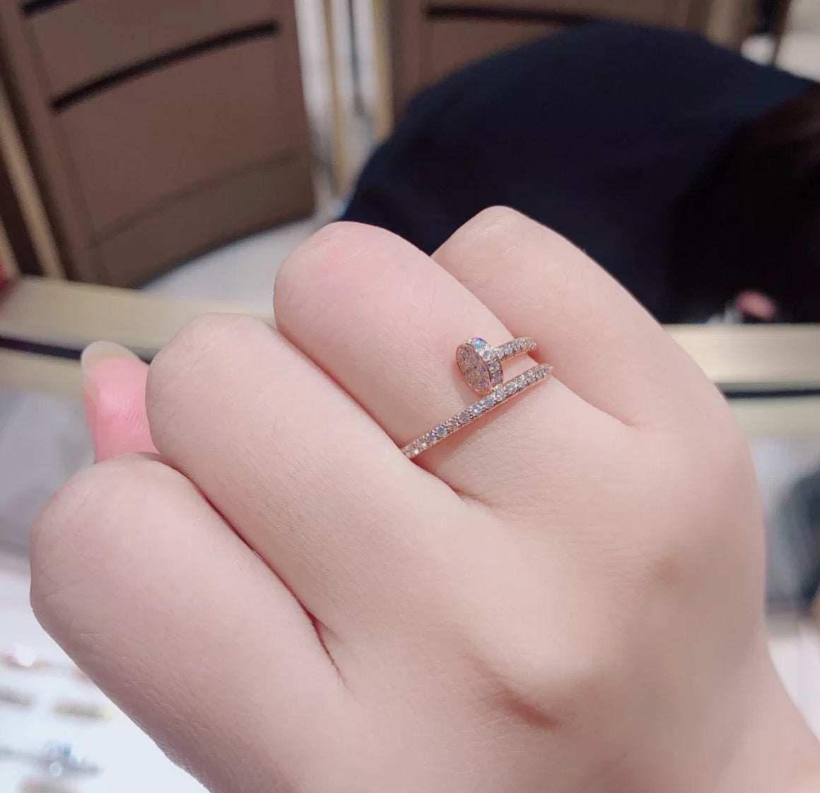 18K Celestial Juste Un Clou Diamond Ring