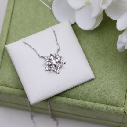 18K Celestial Lotus Openwork Pendant Necklace
