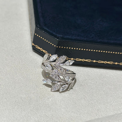 18K Celestial T Victoria Diamond Vine Bypass Ring