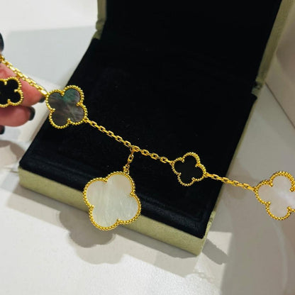18K Celestial Magic Alhambra Five Motifs Clover Bracelet