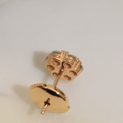 18K Celestial Flower Crystal Earrings