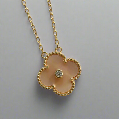 18K Celestial Sweet Alhambra Clover Necklace