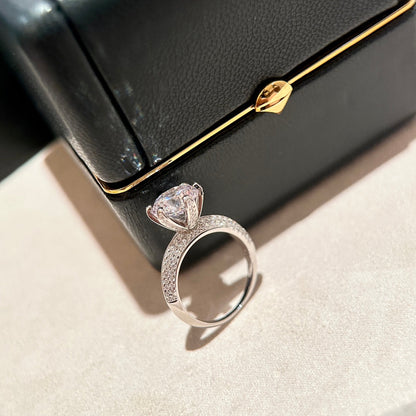 18K Celestial T Pav̩ T Setting Engagement Ring