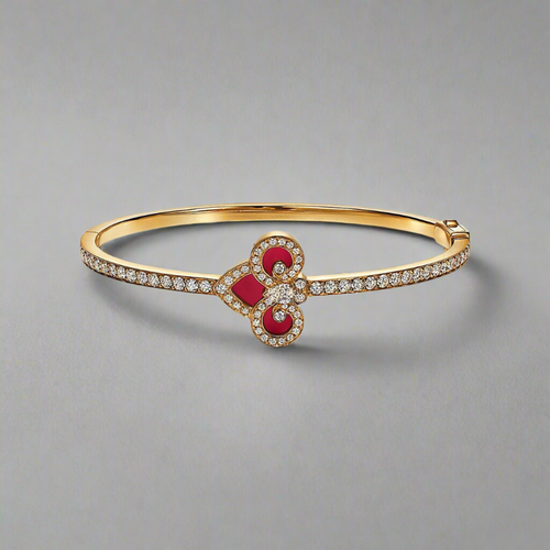 18K Celestial T Fleur De Lis Bracelet